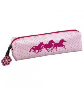 trousse amis des chevaux rose